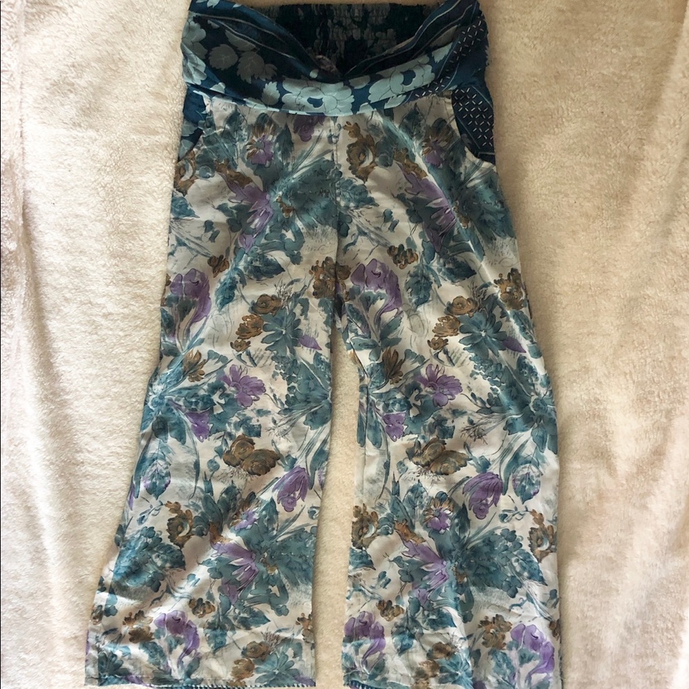 Silk Palazzo Pants NWOT